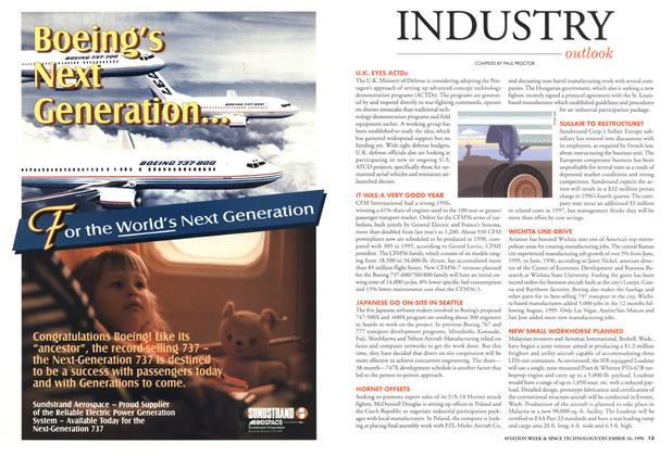INDUSTRY outlook, Page: 13 - DECEMBER 16, 1996 | Aviation Week
