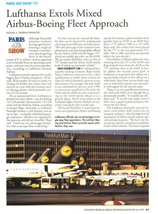Lufthansa Extols Mixed Airbus-boeing Fleet Approach, Page: 87 - JUNE 16, 1997 | Aviation Week