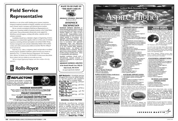 Advertisement, Page: 223 - SEPTEMBER 7, 1998 | Aviation Week