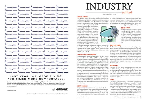 BOEING: Boeing 777s, Page: 12 - JANUARY 22, 2001 | Aviation Week