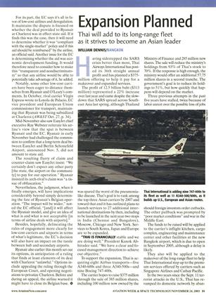 Expansion Planned, Page: 31 - NOVEMBER 24, 2003 | Aviation Week
