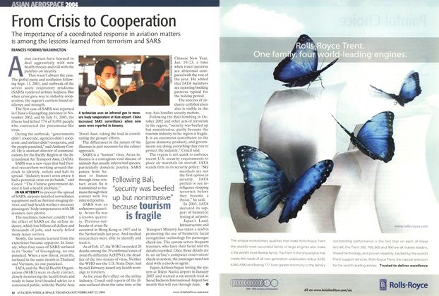 From Crisis to Cooperation, Page: 62 - FEBRUARY 23, 2004 | Aviation Week