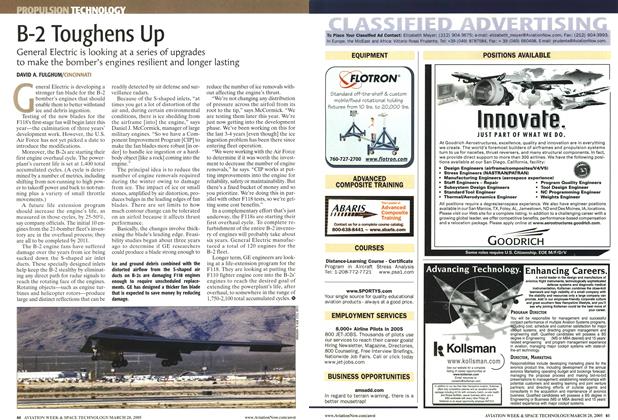 B-2 Toughens Up, Page: 60 - MARCH 28, 2005 | Aviation Week