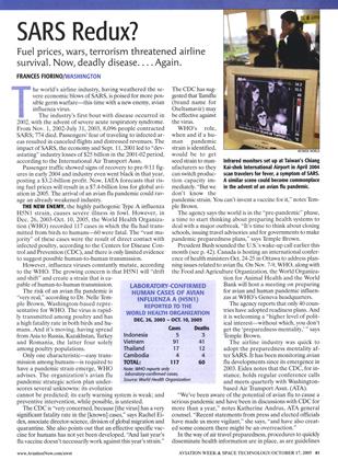 Sars Redux?, Page: 41 - OCTOBER 17, 2005 | Aviation Week