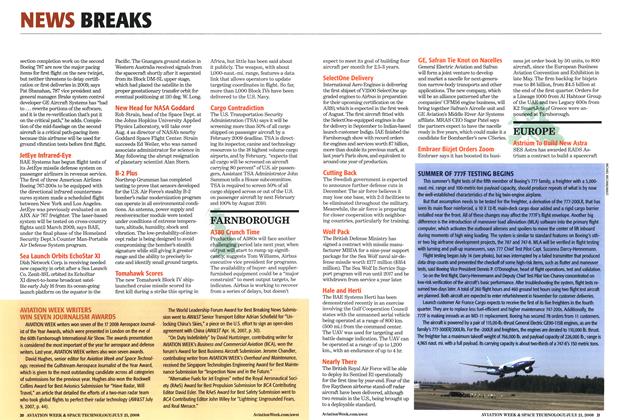 SUMMER OF 777F TESTING BEGINS, Page: 21 - JULY 21, 2008 | Aviation Week