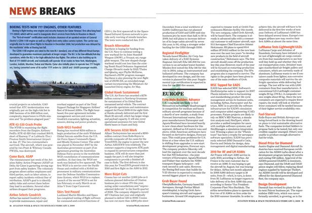 BOEING TESTS NEW 777 ENGINES, OTHER FEATURES, Page: 14 - FEBRUARY 2, 2009 | Aviation Week