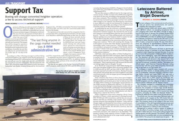 Support Tax, Page: 40 - MARCH 23, 2009 | Aviation Week