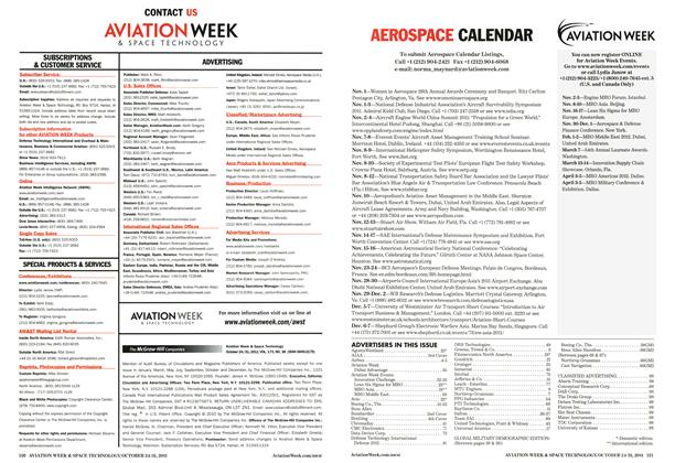 Advertisement, Page: 101 - OCTOBER 24/31, 2011 | Aviation Week