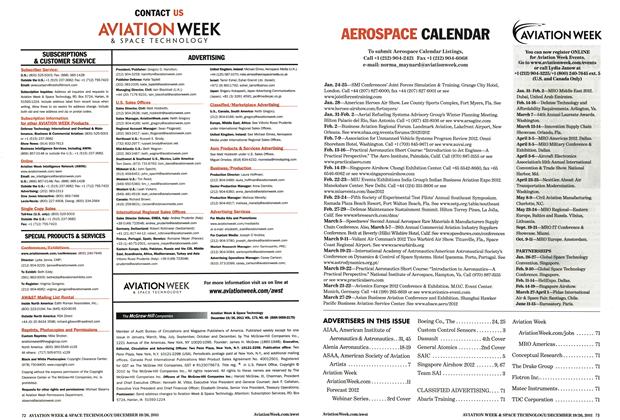 Advertisement, Page: 73 - DECEMBER 19/26, 2011 | Aviation Week