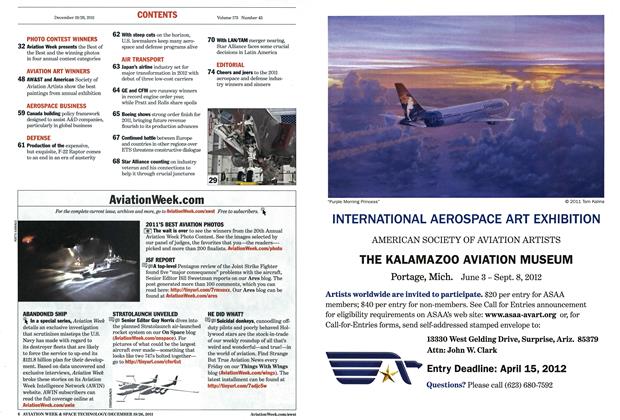 Tom Kalina, Page: 7 - DECEMBER 19/26, 2011 | Aviation Week