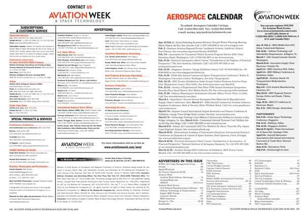 Advertisement, Page: 129 - JANUARY 23/30, 2012 | Aviation Week