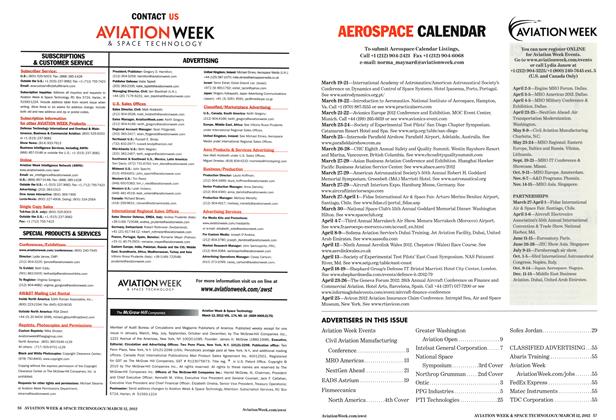 Advertisement, Page: 57 - MARCH 12, 2012 | Aviation Week