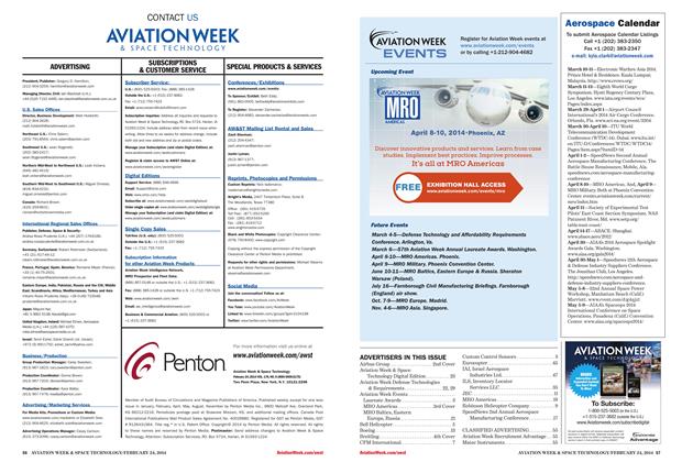 Advertisement, Page: 57 - FEBRUARY 24, 2014 | Aviation Week