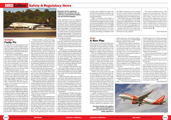 Faulty Fix, Page: MRO24 - FEBRUARY 1-14, 2016 | Aviation Week
