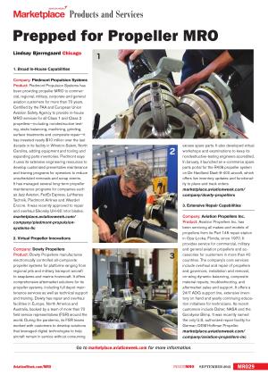 Prepped for Propeller MRO, Page: MRO29 - SEPTEMBER 13-26, 2021 | Aviation Week
